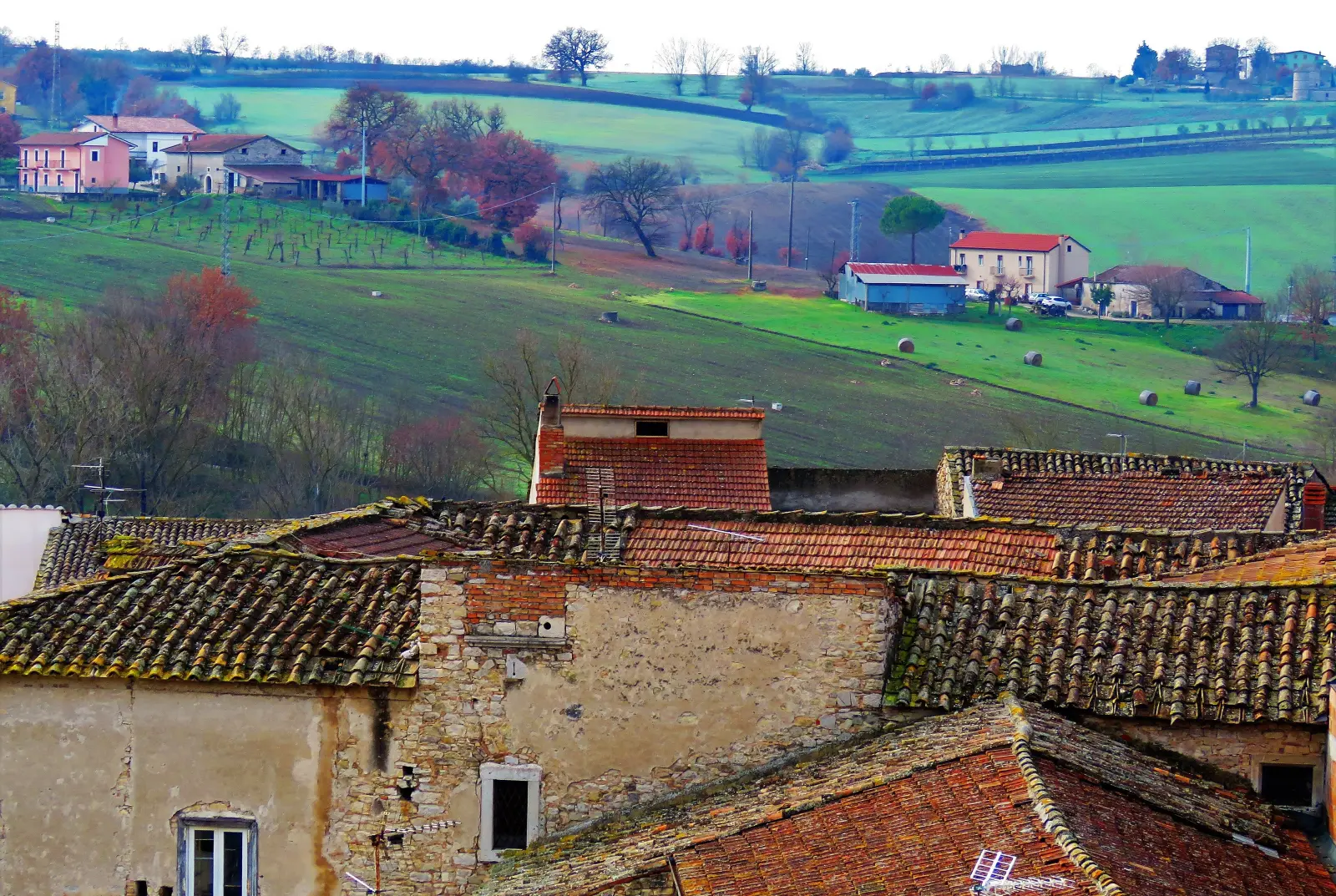 Le colline intorno a Pietrelcina, il paese natale di Padre Pio